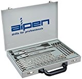 Alpen 500016100 SDS-Plus Coffret métallique comprenant 16 forets F4 Forte dont 2 burins et ciseaux pointus et larges