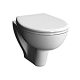 ALTERNA-Pack WC suspendu Verseau courte sans bride avec abattant frein de chute réf 7749C0036079