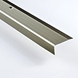 Aluminium profil d'escalier L 1000 mm couleur: champagne - 35 x 15 mm – différentes tailles et couleurs disponibles