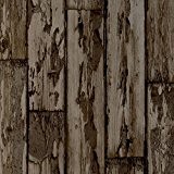 Ancienne W0050/01-Peeling-réaliste planches de bois vieilli Panneau de jardin sauvage-Clarke &Clarke Papier peint