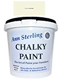 Ann Sterling Craie en couleur Shabby Chic Couleur : Ivoire/blanc/ivoire 1,5 kg./1 l vernis Chalky Paint