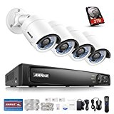 Annke PoE système de surveillance 1080P HD 4CH NVR surveillance vidéo avec 4 IP caméras de surveillance 1080P avec disque ...