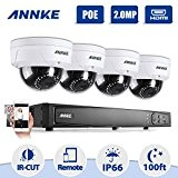 Annke PoE système de surveillance 1080P HD 8CH NVR surveillance vidéo avec 4 IP caméras de surveillance 1080P sans disque ...