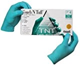 Ansell-Edmont 92-600-Xl Touch N Tuff Nitrile Gloves, Powder Free, Size X-Large (9.5 - 10)