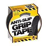 ANTI SLIP GRIP TAPE INDOOR OUTDOOR 25MM x 4M ADHESIVE ABRASIVE GRIT by Unknown