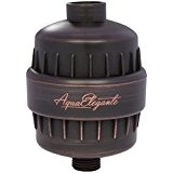Aqua Elegante High Output Luxury Shower Filter - Best Chlorine Removing Filtration System & Cartridge - Oil-Rubbed Bronze by Aqua ...