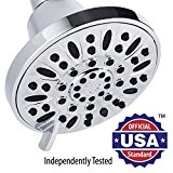 AquaDance? Premium High Pressure 6-setting 4-Inch Shower Head for the Ultimate Shower Spa Experience! Officially Independently Tested to Meet Strict ...