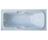 aquade acrylique 8 mm extra forte pour baignoire Baignoire Baignoire Baignoire rectangulaire Baignoire pour baignoire en acrylique taille : 160 x 75 160 x 75 cm