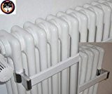 Arbonia Porte-serviettes pour radiateur tube blanc Longueur au choix – découpable, Zehnder