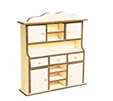 Artemio 13 x 14,5 x 3,5 cm) en bois Mini Furniture Commode avec tiroirs Beige