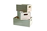 Artemio 3 boîtes gigognes en bois, Beige