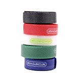 Attaches Câble en Velcro Nylon Réutilisables pour Rangement de Câble - Vert,Bleu,Noir,Blanc,Rouge