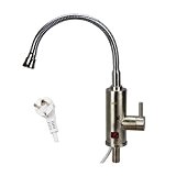 ATWFS 3000W Digital Display Stainless Steel Instant Hot Water Heater Faucet Kitchen Hot Tap