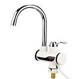 ATWFS Electric Instantaneous Water Heater Tap Instant Hot Water Faucet Tankless Kitchen Sink Taps- Under Big Bend