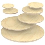 Auprotec Plaque Multiplex ronde en bois Panneau de contreplaqué bouleau massif de qualité industrielle comme plateau de table, etc.