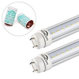 Auralum® 2 X 120cm 20W T8 Tube LED Lumière Fluorescente Blanc Froid (6000-6500K) SMD2835*120LEDs - 2100LM Tube Haute Qualité Avec ...