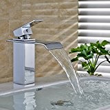 Auralum® Robinet Lavabo salle de bain Robinetterie mitigeur lavabo de Chrome et Acier Inoxydable