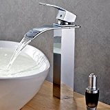 Auralum® Robinet mitigeur à bec allongé Déversoir en cascade Pour salle de bain