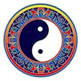 Autocollant attrape soleil : yin yang