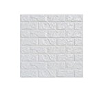 Autocollant Papier Carrelage Blanc Sticker Mural en Brique 3D 60 * 60cm - # 3