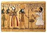 Autocollant sticker egypte antique ancienne egyptien papyrus papier ra re
