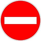 Autocollant sticker porte portail route chemin sens interdit panneau