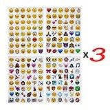 Autocollants Emoji 576 Autocollants drôles mignons Autocollants heureux Cadeaux à la mode pour des adultes d'enfants