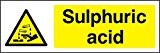 Avertissement Risque chimique Sticker Acide sulfurique