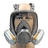 Babimax Masque Complèt de Protection Antipoussière Efficace Écran contre Peinture avec Boîte de Filtrage de Cotons