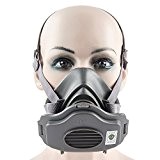 Babimax Masque Respiratoire Anti - poussière Industriel Pm2.5 Demi masque Réutilisable Peinture Filtre de Protection