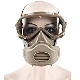Babimax Masque respiratoire Efficace Anti-vent Anti-poussière avec Lunettes de sécurité et Soupage Anti - éclaboussure Industriel Peinture Gris