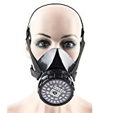 Babimax Masque Respiratoire Efficace demi-masque antipoussière Industriel Peinture de Protection et de Sécurité Noir