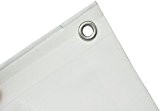 Bâche de protection top line 260 g/m², 23 tailles différentes au choix :  vert bache et blanc type strandkorb ...
