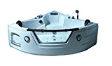 Baignoire Balnéo d'angle 135 x 135 cm cromoterapia Modèle Luxe Miami FULL option arredobagno SIMBA radio robinetterie bathtub Pompe à ...