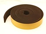 Bande adhésive en caoutchouc néoprène rubber-stuff 75 mm de large x 1,5 mm d'épaisseur x 10 m de long (Noir avec Ruban adhésif ...