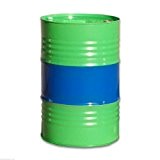 Baril, fût, tonneau à bonde métallique, vert-bleu, 216 L (23014)
