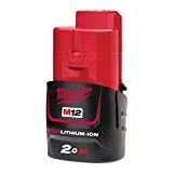 Batterie MILWAUKEE 12 V et 2 Ah Red Li-Ion M12B2 - 4932430064