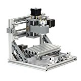 Beautystar DIY CNC Router Kits 1610 GRBL Control Wood Carving Milling Engraving Machine (Working Area 16x10x4.5cm, 3 Axis, 110V-240V)