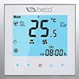 BECA Thermostat de climatisation centrale Thermostat à quatre chambres Chauffage / refroidissement programmable HVAC Thermostat de pièce