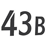 Beslagsboden B987 Numéro de boîte aux lettres 7 autocollant en Acier Inoxydable Brossé