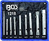 BGS 1218 Jeu de 8 clés en tube, 6 x 7 à 20 x 22 mm