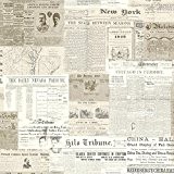 BHF 2604–21267 de production de Papier journal Papier peint-Kaki Vintage