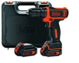 Black + Decker BDCDD12KB-QW Visseuse sans fil - avec 2 Batteries et Coffret - 10,8 V