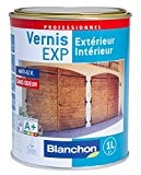 Blanchon Vernis EXP toutes boiseries chene foncé satiné interieur exterieur 1 litre