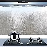 Bleulover Autocollant d'Huile de cuisine en aluminium Film auto-adhésif Cuisine Anti Huile Cabinet Wall Paper adhésif