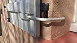 BLOQUE VOLET BLANC SPECIAL PVC: 2 Arrêts de volet avec poignée + 2 Adaptateurs PVC pour ouvrir et fermer facilement ...