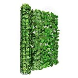 Blumfeldt Fency Bright Leaf - Clôture brise-vue en imitation feuilles de hêtre de 300x150 cm pour balcon, terrasse, jardin - ...