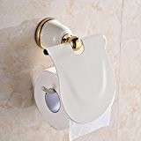 BLYC- Bac de toilette doré de porte-papier WC
