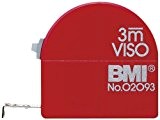 BMI 405341010 Viso Mètre à ruban de poche en acier inoxydable avec bande de mesure interne et pointe de compas ...
