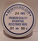 Bobine de fil de résistance de type Kanthal A1 (24 AWG) 50 m / Diamètre 0,5 mm / Résistivité 7,23 ...